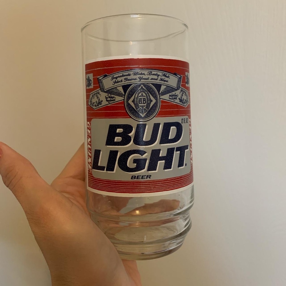 official Bud Light Beer glass 16oz